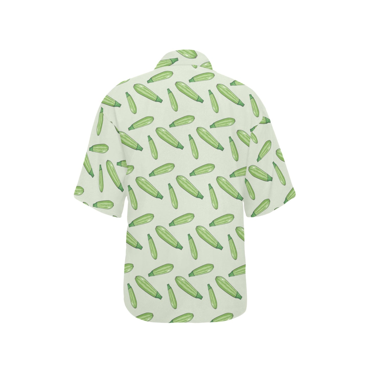 Zucchini Print Design LKS302 Women's Hawaiian Shirt