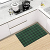 Green Tartan Plaid Pattern Kitchen Mat