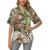 Camo Realistic Tree Forest Print Women's Hawaiian Shirt