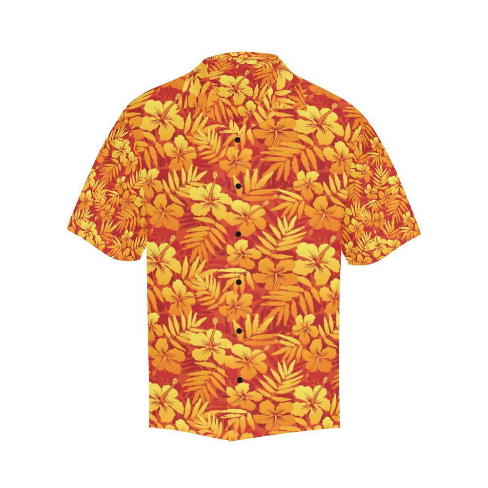 Hibiscus Summer Print Design LKS302 Men's Hawaiian Shirt