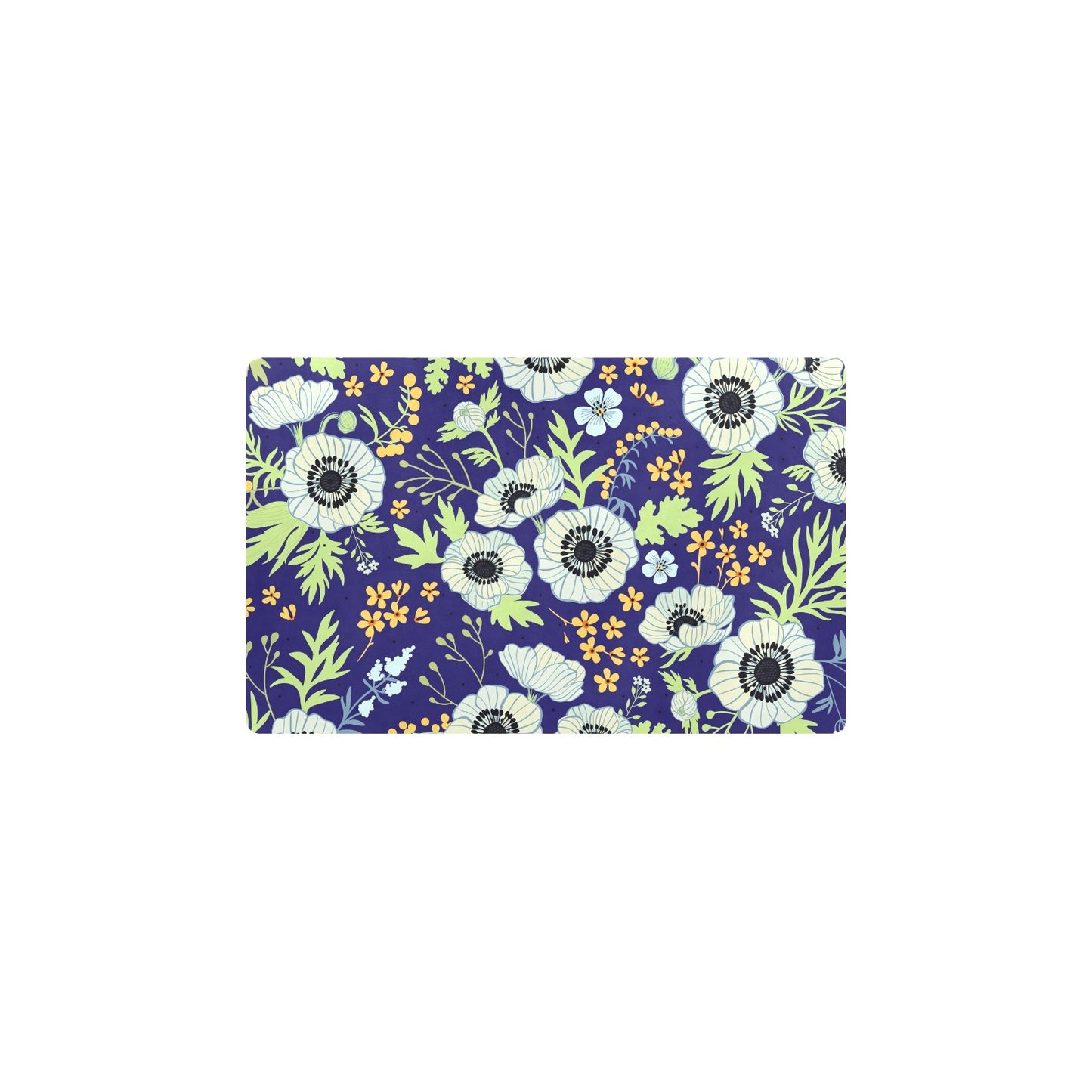 Anemone Pattern Print Design AM06 Kitchen Mat