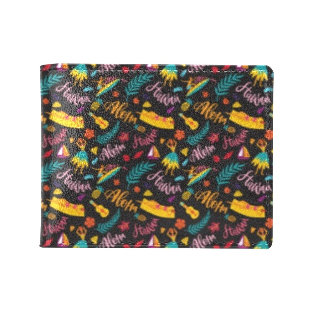 Aloha Hawaii Summer Design Themed Print Men's ID Card Wallet