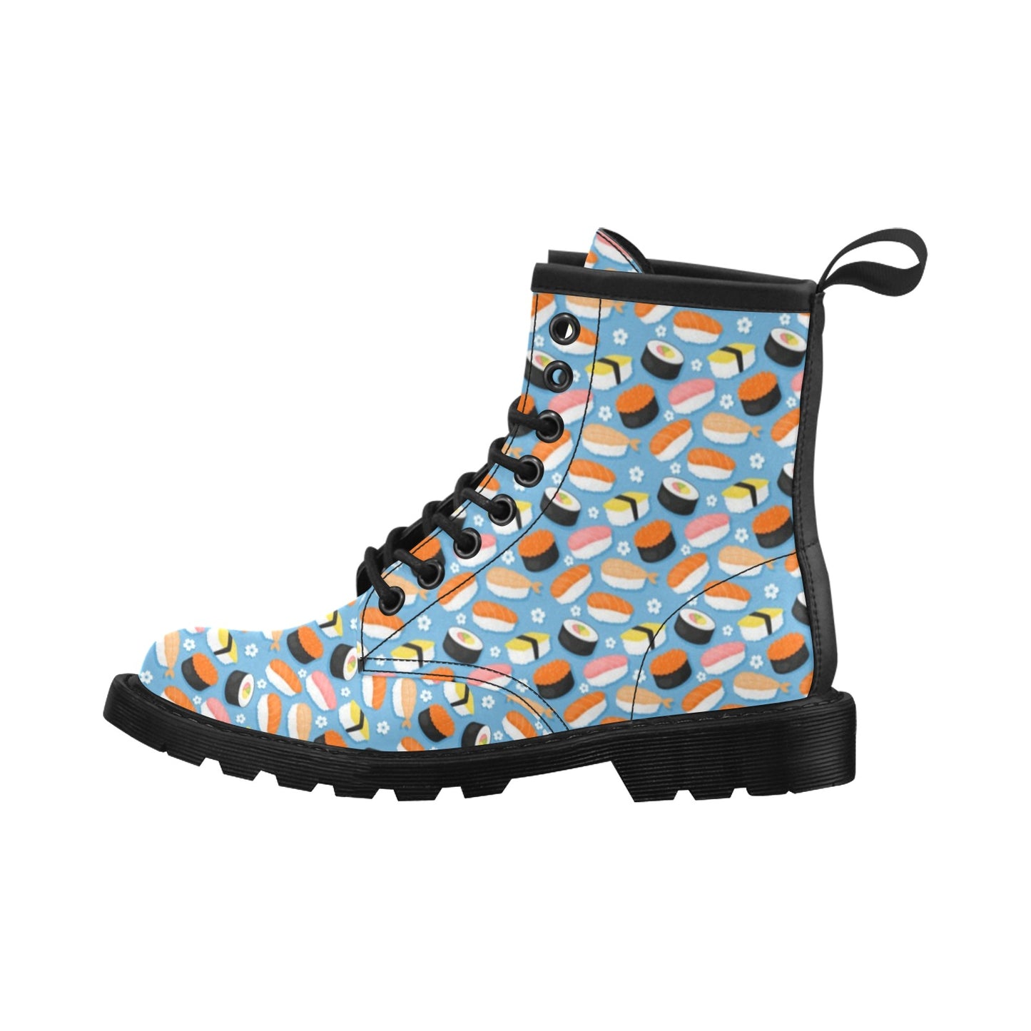 Sushi Print Design LKS304 Women's Boots
