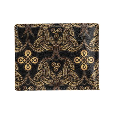 Celtic Knot Gold Design Men's ID Card Wallet