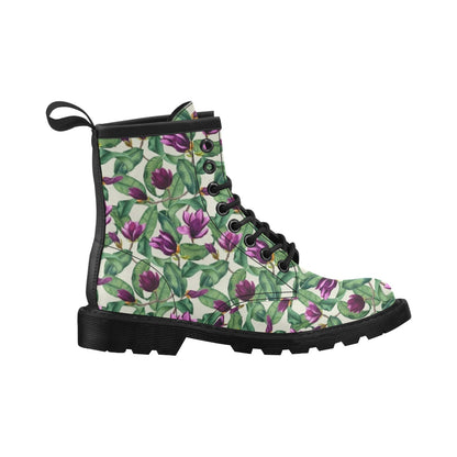 Magnolia Pattern Print Design MAG07 Women's Boots