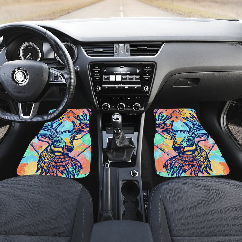 Deer Art Car Floor Mats