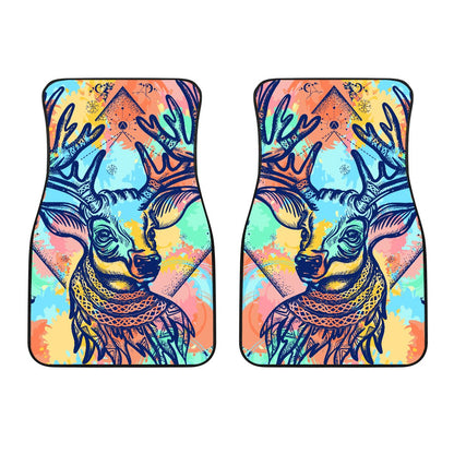 Deer Art Car Floor Mats