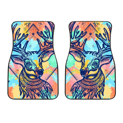 Deer Art Car Floor Mats