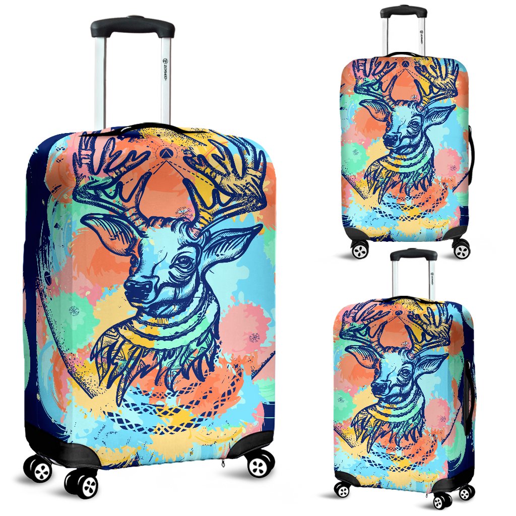 Deer Art Luggage Cover Protector