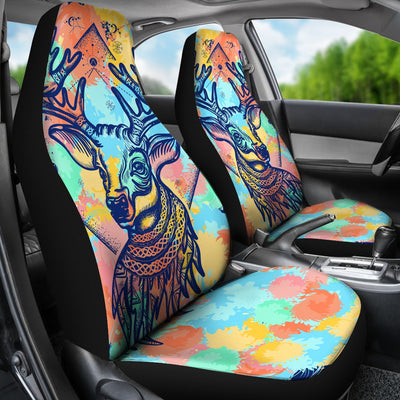 Deer Art Universal Fit Car Seat Covers