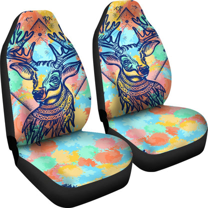 Deer Art Universal Fit Car Seat Covers