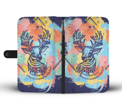 Deer Art Wallet Phone Case