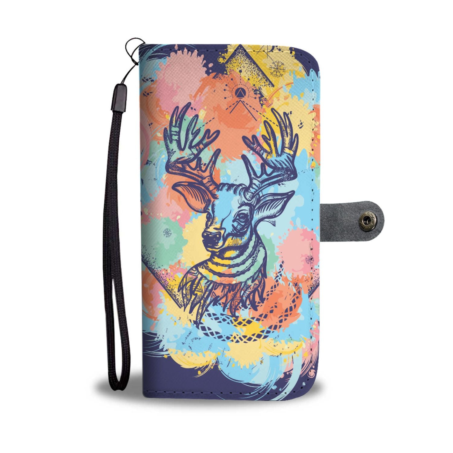 Deer Art Wallet Phone Case