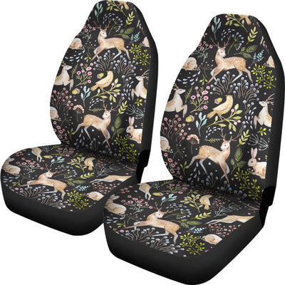 Deer Floral Jungle Universal Fit Car Seat Covers