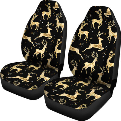 Deer Gold Pattern Universal Fit Car Seat Covers