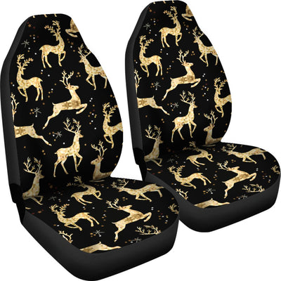 Deer Gold Pattern Universal Fit Car Seat Covers