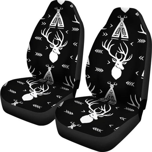 Deer Native Indian Print Pattern Universal Fit Car Seat Covers