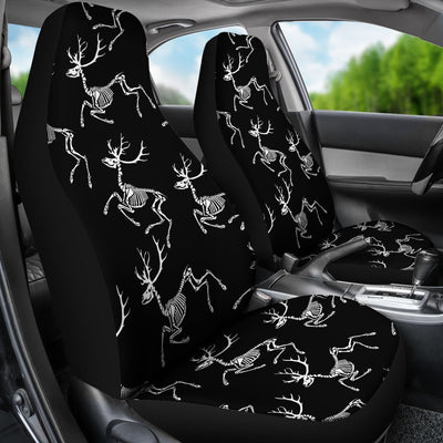 Deer Skeleton Print Pattern Universal Fit Car Seat Covers