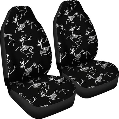 Deer Skeleton Print Pattern Universal Fit Car Seat Covers