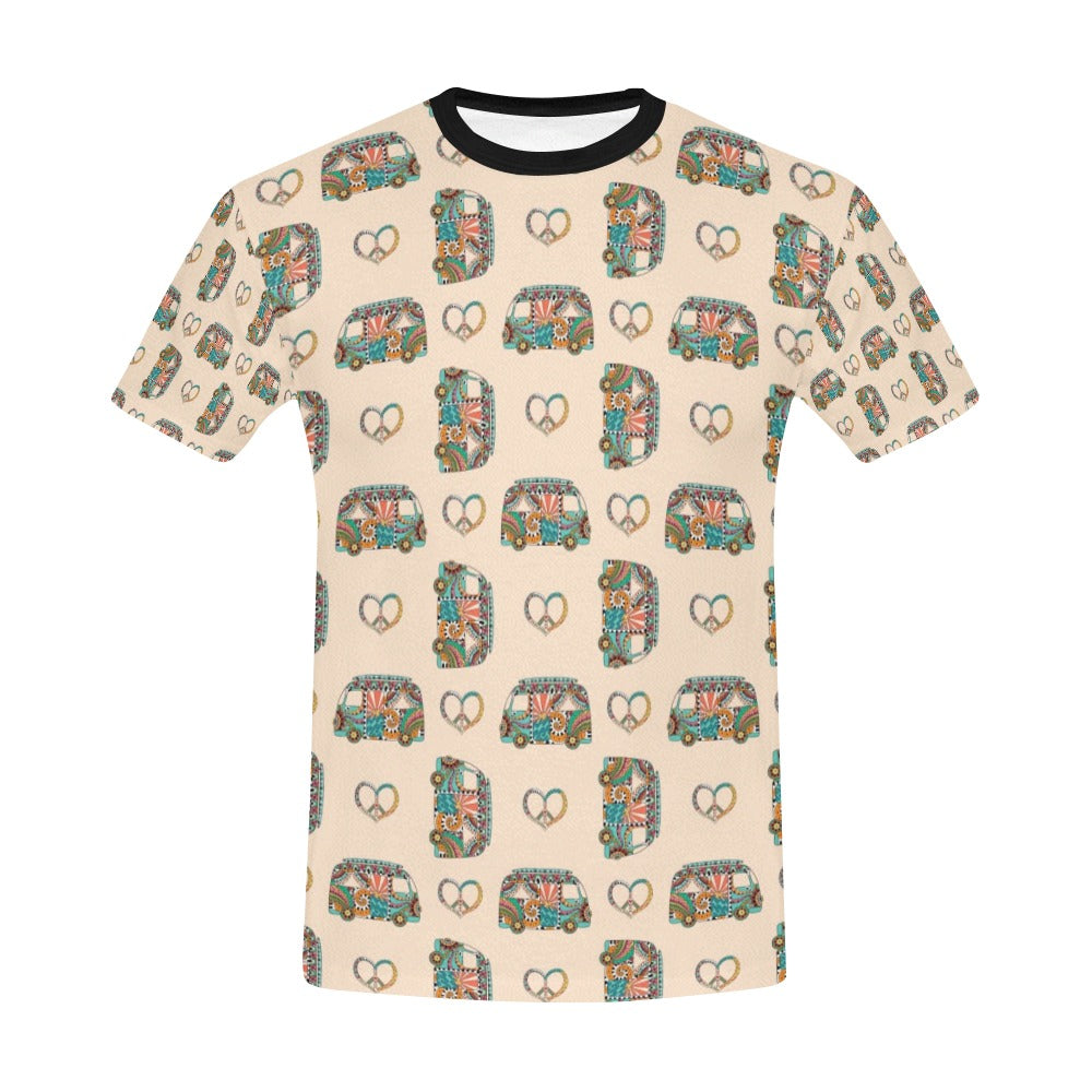 Hippie Van Peace Print Design LKS303 Men's All Over Print T-shirt
