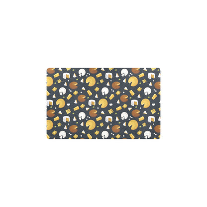 Cheese Pattern Print Design 03 Kitchen Mat