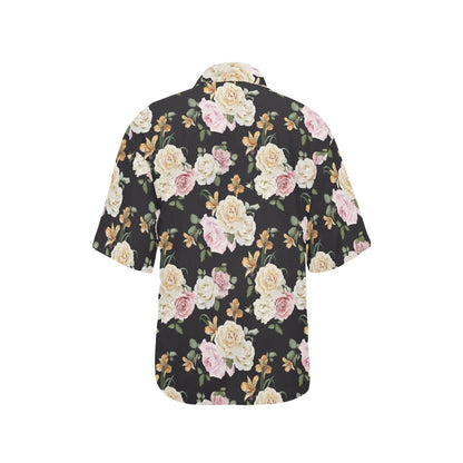 Rose Pattern Print Design A01 Women's Hawaiian Shirt