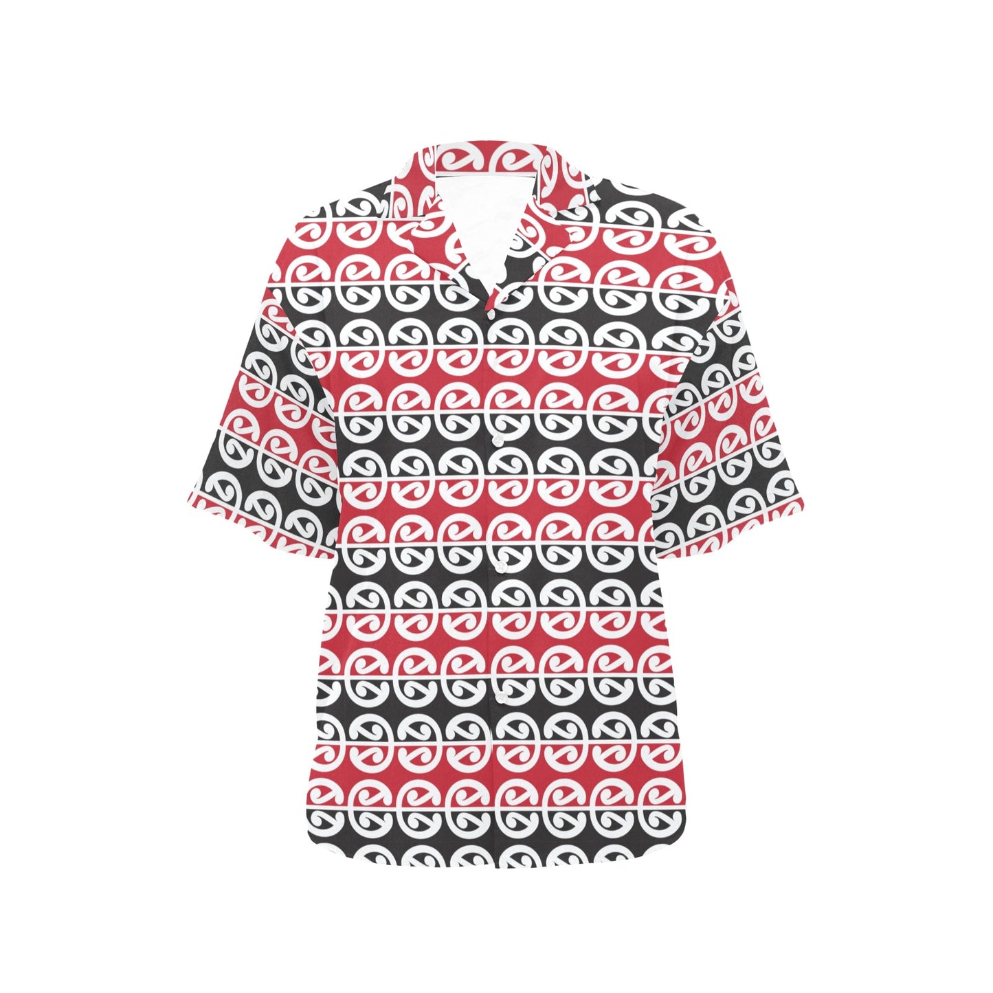 Maori Classic Themed Design Print Women's Hawaiian Shirt