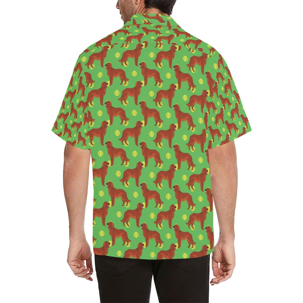 Setters Irish Print Design LKS302 Men's Hawaiian Shirt