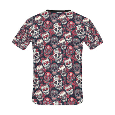 Sugar Skull Print Design LKS303 Men's All Over Print T-shirt