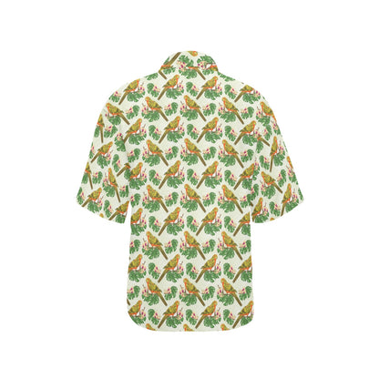 Conures Pattern Print Design 01 Women's Hawaiian Shirt