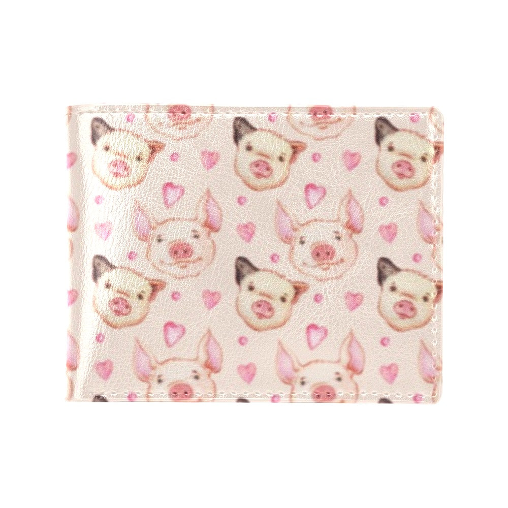 Pig Print Design LKS406 Men's ID Card Wallet