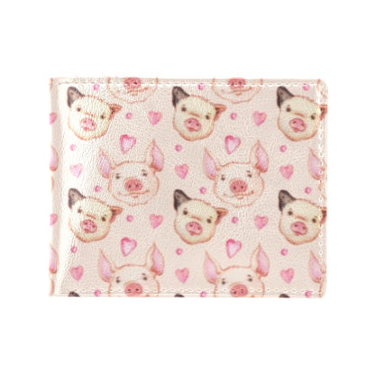 Pig Print Design LKS406 Men's ID Card Wallet