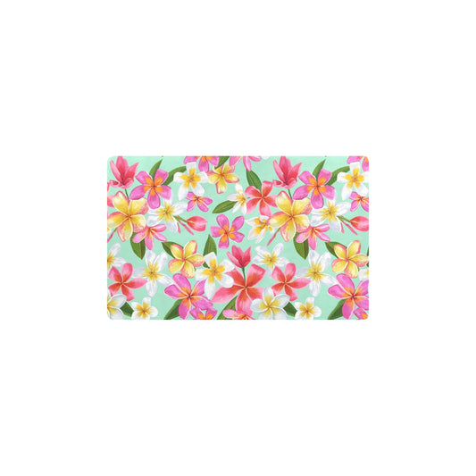 Plumeria Pattern Print Design PM014 Kitchen Mat
