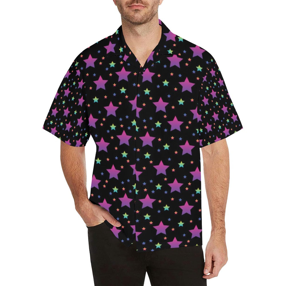 Star Print Design LKS305 Men's Hawaiian Shirt