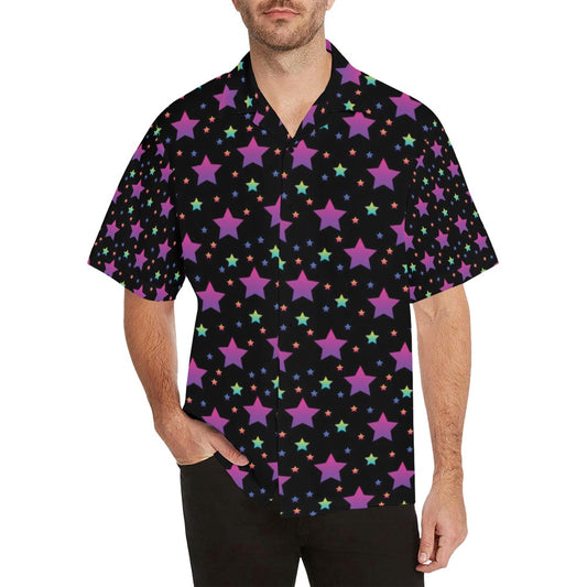 Star Print Design LKS305 Men's Hawaiian Shirt