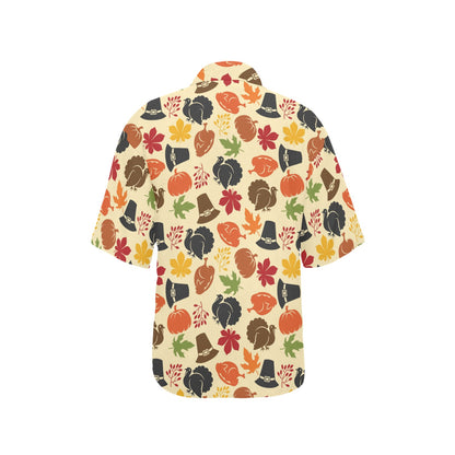 Thanksgiving Print Design LKS303 Women's Hawaiian Shirt