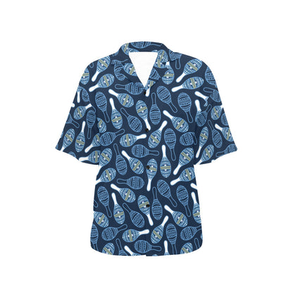 Maracas Print Design LKS401 Women's Hawaiian Shirt