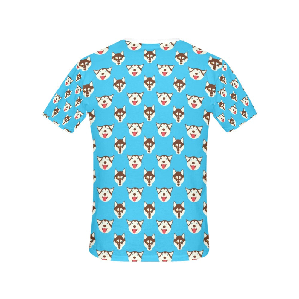 Siberian Huskies Print Design LKS306 Women's  T-shirt