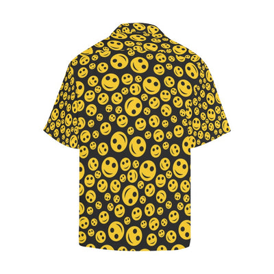 Smiley Face Emoji Print Design LKS304 Men's Hawaiian Shirt