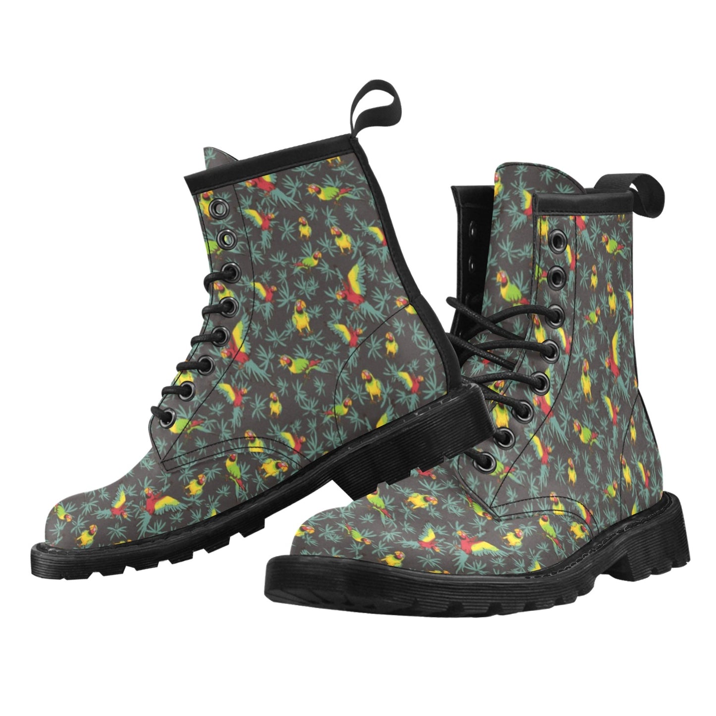 Parrot Themed Print Women's Boots
