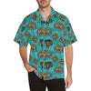 Tattoo Tiger Head Print Design LKS304 Men's Hawaiian Shirt