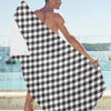 Gingham Print Design LKS402 Beach Towel 32" x 71"