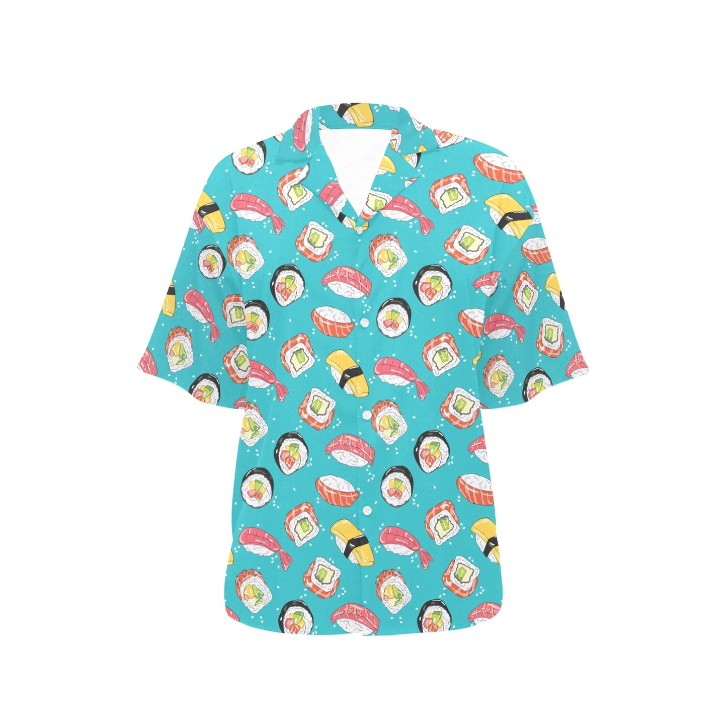 Sushi Print Design LKS305 Women's Hawaiian Shirt