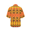 African Pattern Print Design 01 Women's Hawaiian Shirt