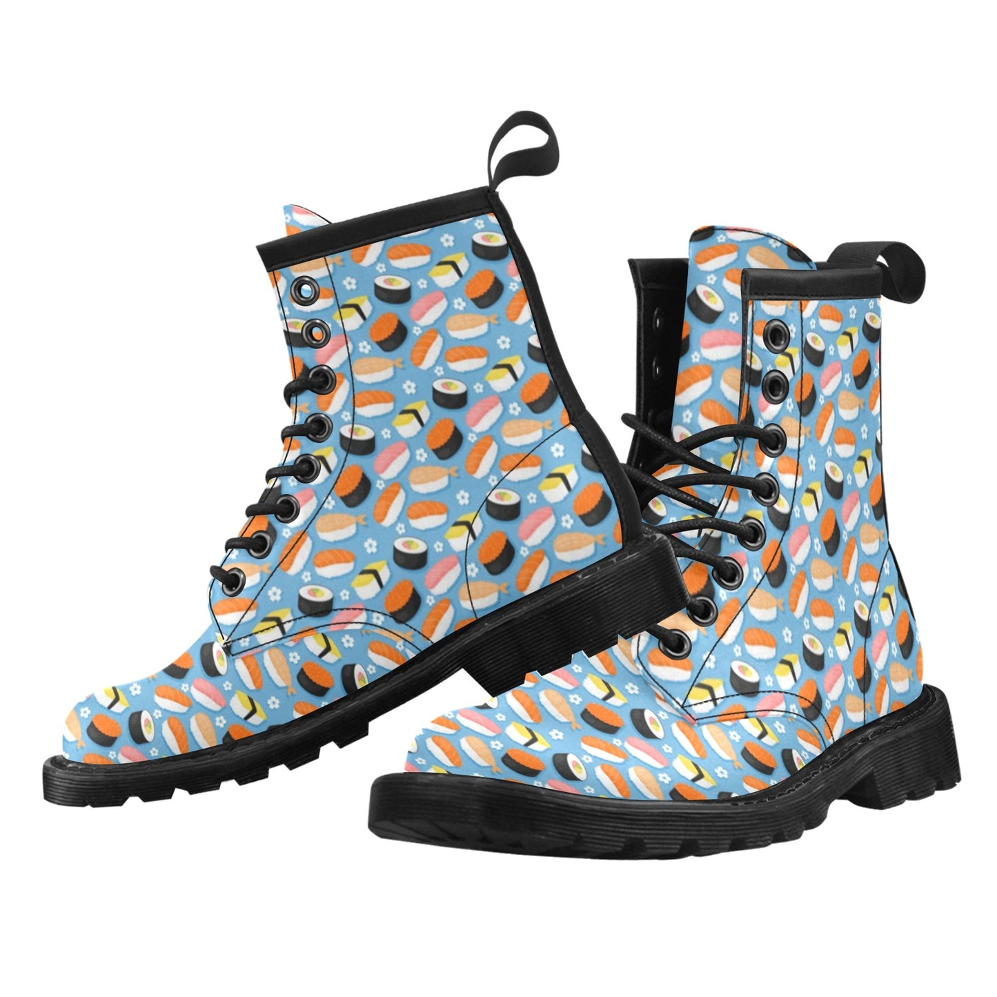 Sushi Print Design LKS304 Women's Boots