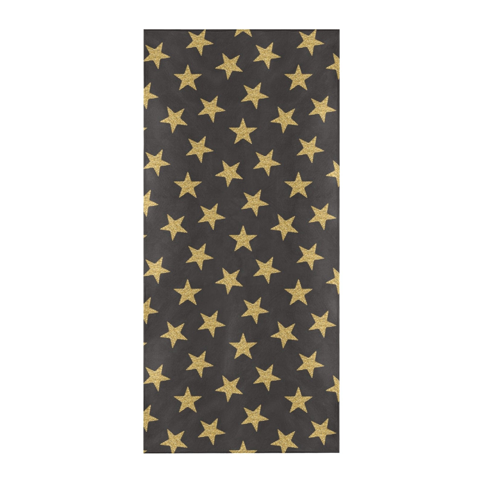 Star Gold Print Design LKS302 Beach Towel 32" x 71"