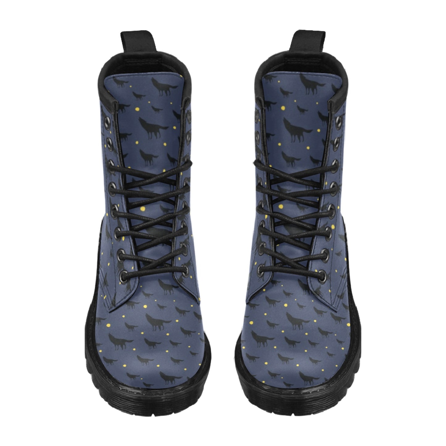 Wolf Print Design LKS301 Women's Boots