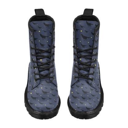 Wolf Print Design LKS301 Women's Boots