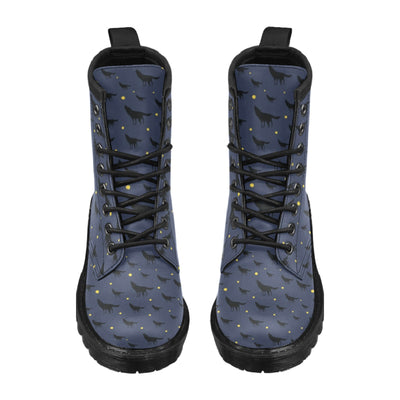 Wolf Print Design LKS301 Women's Boots