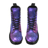 Celestial Purple Blue Galaxy Women's Boots